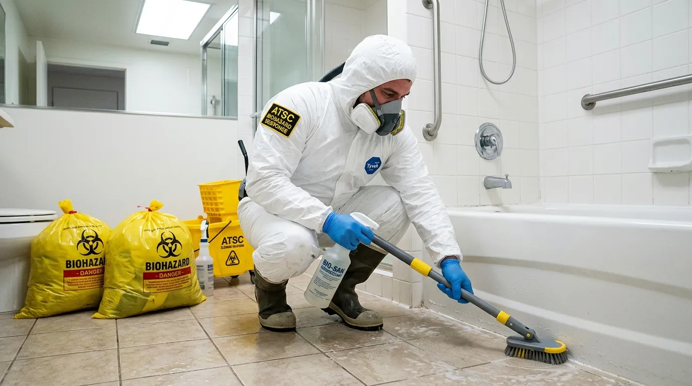 Decontamination equipment deployed for Blood Cleanup in Calverton